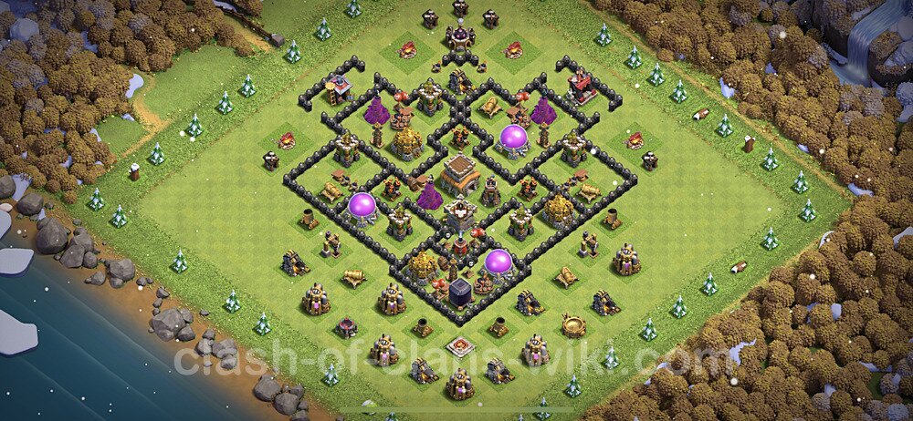 Base plan TH8 (design / layout) with Link for Farming 2023, #569
