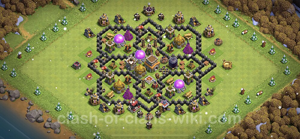 Base plan TH8 (design / layout) with Link for Farming 2023, #574