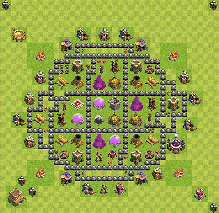 Base plan TH8 (design / layout) for Farming, #58