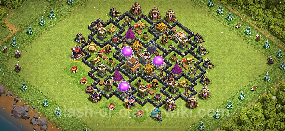 Base plan TH8 (design / layout) with Link, Hybrid for Farming 2024, #600