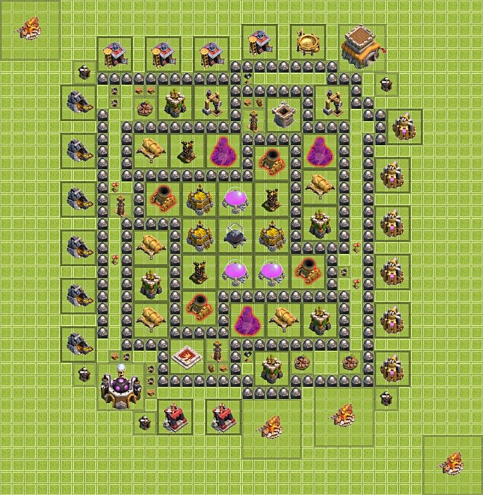 Base plan TH8 (design / layout) for Farming, #9