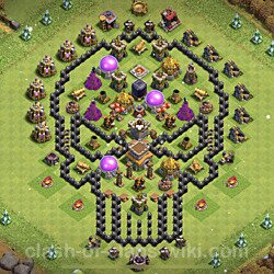 Base plan (layout), Town Hall Level 8 Troll / Funny (#10)