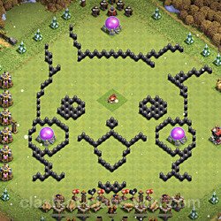 Base plan (layout), Town Hall Level 8 Troll / Funny (#11)
