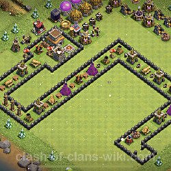 Base plan (layout), Town Hall Level 8 Troll / Funny (#13)