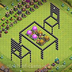 Best TH8 Funny Troll Base Layouts with Links 2023 - Copy Town Hall Level 8  Funny Art Bases