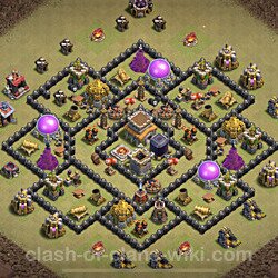Base plan (layout), Town Hall Level 8 for clan wars (#15)