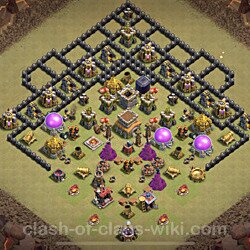 Base plan (layout), Town Hall Level 8 for clan wars (#19)