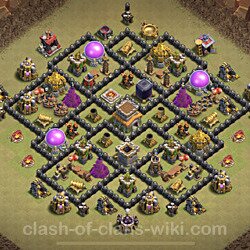 Base plan (layout), Town Hall Level 8 for clan wars (#2)