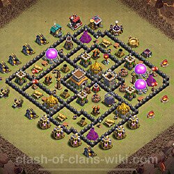 トロフィーコレクションの基本計画タウンホールレベル8, 異形2044