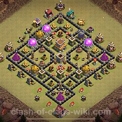 Военная База ТХ 8 Максимальная Прокачка для Лиги Войны Кланов (КВ / ЛВК) Скопировать, Гибридные, #2065