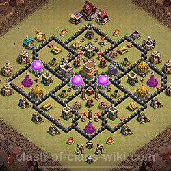 Base plan (layout), Town Hall Level 8 for clan wars (#2076)