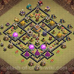 Base plan (layout), Town Hall Level 8 for clan wars (#2087)