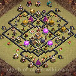 Base plan (layout), Town Hall Level 8 for clan wars (#2091)