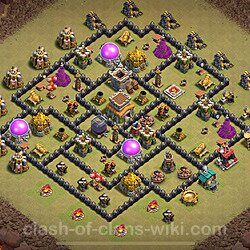 Base plan (layout), Town Hall Level 8 for clan wars (#2092)