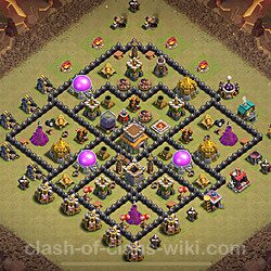 Base plan (layout), Town Hall Level 8 for clan wars (#2094)