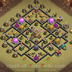 Base plan (layout), Town Hall Level 8 for clan wars (#2095)