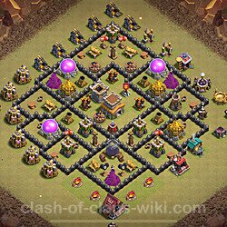 Base plan (layout), Town Hall Level 8 for clan wars (#2095)
