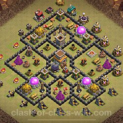 Base plan (layout), Town Hall Level 8 for clan wars (#2114)