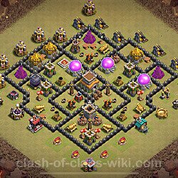 Base plan (layout), Town Hall Level 8 for clan wars (#2155)