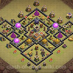 Base plan (layout), Town Hall Level 8 for clan wars (#2157)