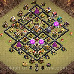 Base plan (layout), Town Hall Level 8 for clan wars (#2162)