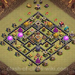 Base plan (layout), Town Hall Level 8 for clan wars (#2176)