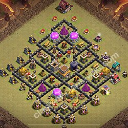 Top Anti 3 Etoiles Base de Guerre HDV 8 + Lien (Link), Anti tout 2026 gdc - Hôtel de Ville 8 Base Copier, #2367