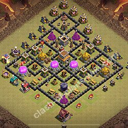 База ТХ 8 2026 для Лиги Войны Кланов (КВ / ЛВК) Скопировать, Анти-Воздух / Дракон, Гибридные, #2422