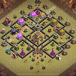 トロフィーコレクションの基本計画タウンホールレベル8, 異形2423