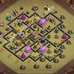 トロフィーコレクションの基本計画タウンホールレベル8, 異形2440