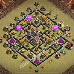 トロフィーコレクションの基本計画タウンホールレベル8, 異形2450