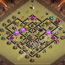 トロフィーコレクションの基本計画タウンホールレベル8, 異形2462