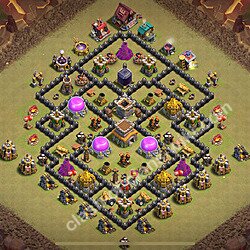 Die Anti 2 Sterne Clan War Base RH8 + Link, Anti Alles 2026 - COC Rathaus Level 8 Kriegsbase (CK / CW), #2468