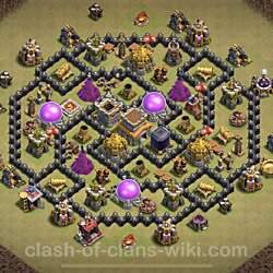 Base plan (layout), Town Hall Level 8 for clan wars (#46)