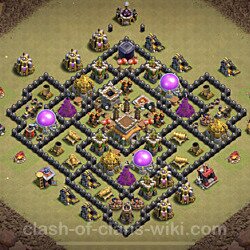 Base plan (layout), Town Hall Level 8 for clan wars (#47)