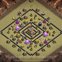 Base plan (layout), Town Hall Level 8 for clan wars (#48)