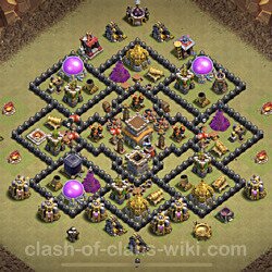 Base plan (layout), Town Hall Level 8 for clan wars (#50)