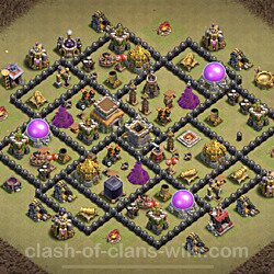 Base plan (layout), Town Hall Level 8 for clan wars (#51)