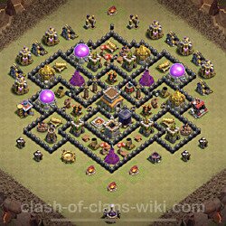 Base plan (layout), Town Hall Level 8 for clan wars (#55)