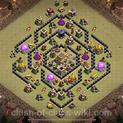 Base plan (layout), Town Hall Level 8 for clan wars (#58)
