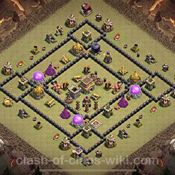 Base plan (layout), Town Hall Level 8 for clan wars (#60)