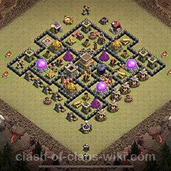 Base plan (layout), Town Hall Level 8 for clan wars (#61)