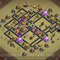 Base plan (layout), Town Hall Level 8 for clan wars (#63)