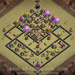 Base plan (layout), Town Hall Level 8 for clan wars (#65)