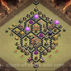 Base plan (layout), Town Hall Level 8 for clan wars (#67)