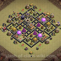 Base plan (layout), Town Hall Level 8 for clan wars (#68)