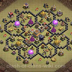 Base plan (layout), Town Hall Level 8 for clan wars (#69)