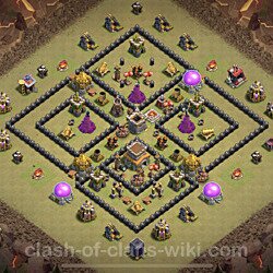 Base plan (layout), Town Hall Level 8 for clan wars (#70)