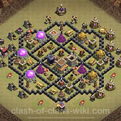 Base plan (layout), Town Hall Level 8 for clan wars (#74)