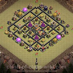 Base plan (layout), Town Hall Level 8 for clan wars (#75)